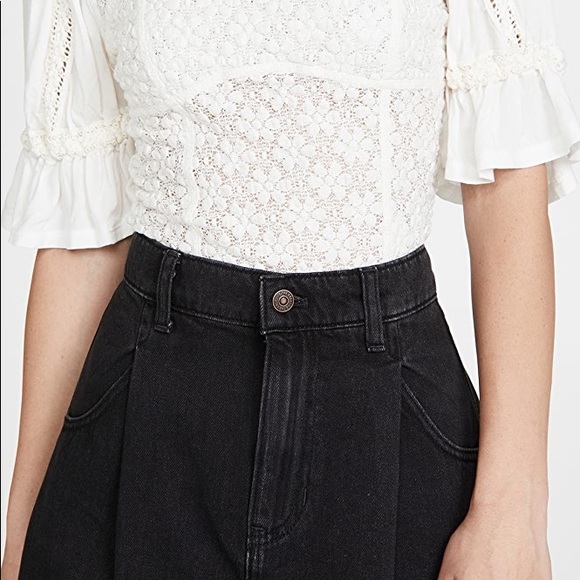 SOLD! NWT Free People Spring Fling Lace Top Ivory Top Sz M - Picture 7 of 7